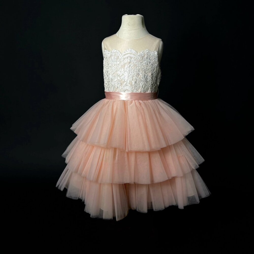Brand New Kids 3 yo Anna Augusta Flower Girl Dress